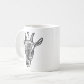 ヤギポートレートとハートマグ コーヒーマグカップ (正面左)