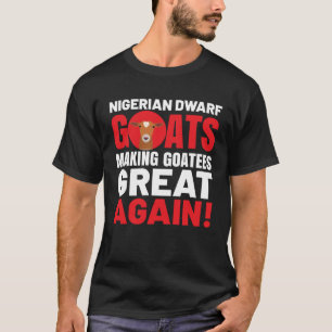 ヤギミームペットアニマルプンナイジェリアドワーフヤギ Tシャツ