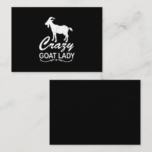 ヤギレデ熱狂するィシャツヤギTシャツヤギ農家 名刺 (正面/裏面)