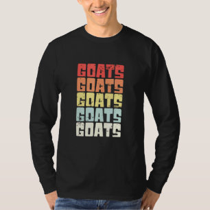 ヤギレトロヴィンテージデザインヤギ動物 Tシャツ
