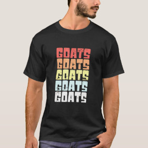 ヤギレトロヴィンテージデザインヤギ動物 Tシャツ