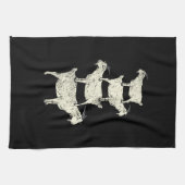 ヤギレトロ キッチンタオル (横)