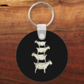 ヤギレトロ キーホルダー (正面)