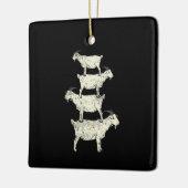 ヤギレトロ セラミックオーナメント (左)