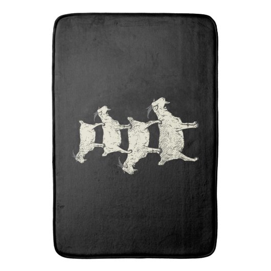 ヤギレトロ バスマット (正面縦)