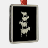 ヤギレトロ メタルオーナメント (右)