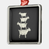 ヤギレトロ メタルオーナメント (左)