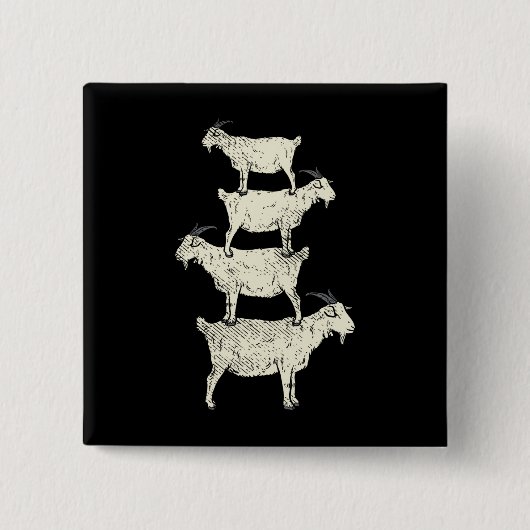 ヤギレトロ 缶バッジ (正面)