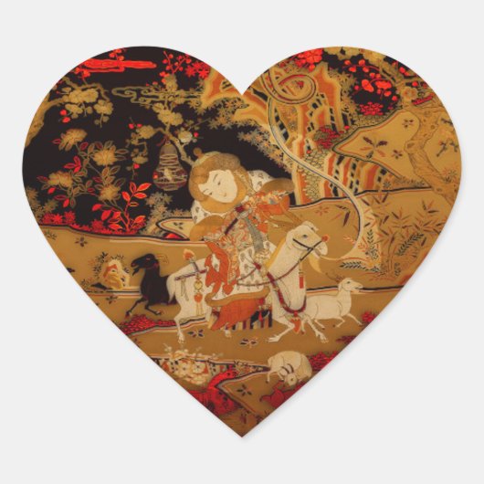 ヤギ中国のハートシールの年 ハートシール (正面)