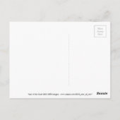 ヤギ中国のラム羊の年の赤い金ゴールドグリーティングVP ポストカード (裏面)