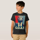 ヤギ中指選挙2024共和党ポスター Tシャツ (正面フル)