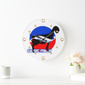 ヤギ乳壁時計 ラージ壁時計 (ホーム)