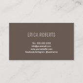 ヤギ乳石鹸かわいい農場動物手作り 名刺 (裏面)