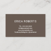 ヤギ乳石鹸かわいい農場動物手作り 名刺 (裏面)