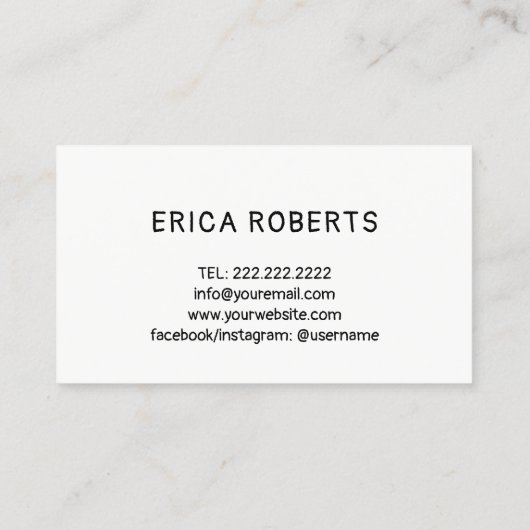 ヤギ乳石鹸ハッピーファーム動物手作り 名刺 (裏面)