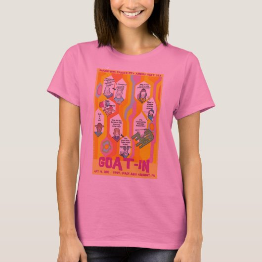 ヤギ入りスパイラルタイダイTシャツ Tシャツ (正面)