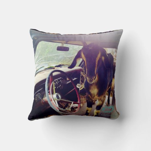 ヤギ力の枕 クッション (裏面)