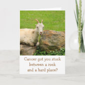 ヤギ勇気付けられるがん支援 カード (正面)