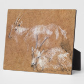 ヤギ勉強(スケッチ) フォトプラーク (側面)