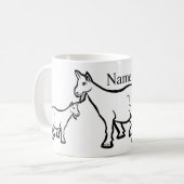 ヤギ動物サンダー_コーブ コーヒーマグカップ (正面左)