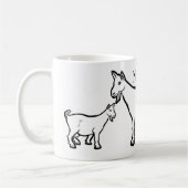 ヤギ動物サンダー_コーブ コーヒーマグカップ (左)