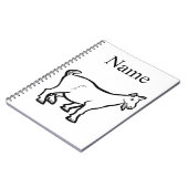 ヤギ動物サンダー_コーブ ノートブック (左側)