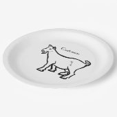 ヤギ動物サンダー_コーブ ペーパープレート (アングル)