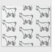 ヤギ動物サンダー_コーブ ラッピングペーパー (フラット)