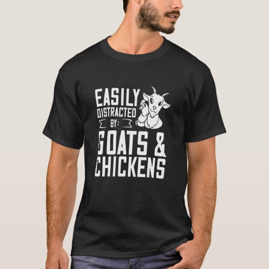 ヤギ及び鶏肉農家 Tシャツ (正面)