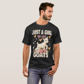 ヤギ好き女子のTシャツ ヤギが大好き Tシャツ (正面フル)