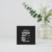 ヤギ好き 幸せはお金で買えない スクエア名刺 (スタンド正面)