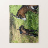 ヤギ子羊 ジグソーパズル (縦)