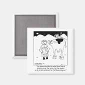 ヤギ宇宙飛行士 マグネット (正面/裏面)