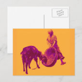 ヤギ少年ヴィンテージマイエポップ・アートのルハイムアートカワイト1893子供 ポストカード (正面/裏面)