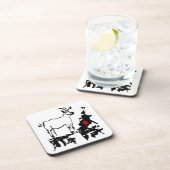 ヤギ岩ベトナム中国の年〔占星術の〕十二宮図コースター コースター (右側)