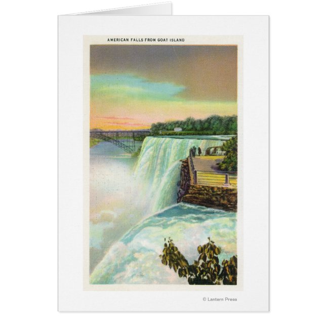 ヤギ島からアメリカ滝の景色 (正面)