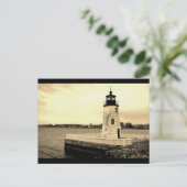 ヤギ島ライトハウスニューポートRIポストカード ポストカード (スタンド正面)