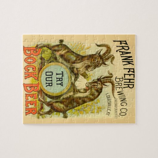 ヤギ広告ボックビール ジグソーパズル (横)