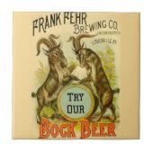 ヤギ広告ボックビール タイル (正面)