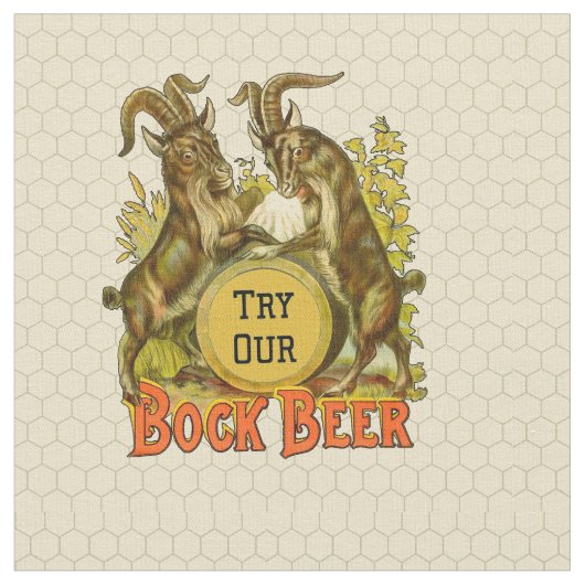 ヤギ広告ボックビール ファブリック (クローズアップ)