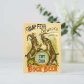 ヤギ広告ボックビール ポストカード (スタンド正面)