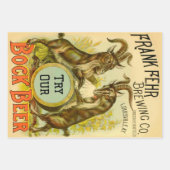 ヤギ広告ボックビール ラッピングペーパーシート (正面)