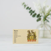 ヤギ広告ボックビール 名刺 (スタンド正面)