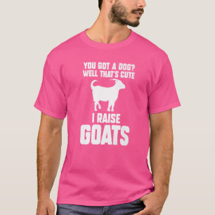 ヤギ得ヤギを育てるのにかわいい犬井戸 Tシャツ