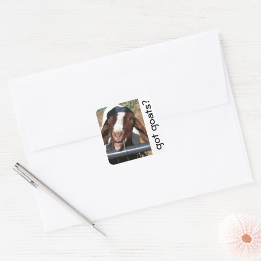 ヤギ得ヤ？ スクエアシール (封筒)