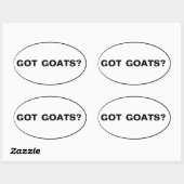 ヤギ得ート？文字 楕円形シール (シート)