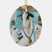 ヤギ得#4:マドンナとキッズの磁器オーナメント セラミックオーナメント (右)