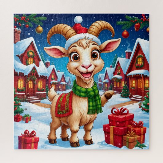 ❄️ ヤギ愛好家のためのクリスマスギフト 2027年 午年 ジグソーパズル (縦)