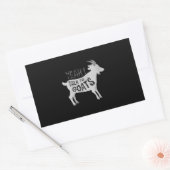 ヤギ愛好家のための女性ヤギのギフトおもしろい 長方形シール (封筒)