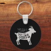 ヤギ愛好家へのヤギの贈りおもしろい物 キーホルダー (正面)